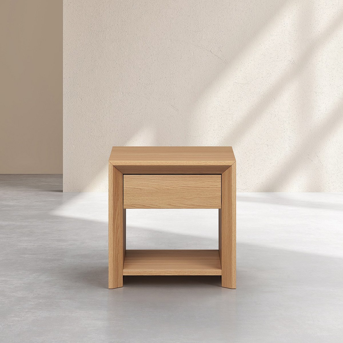 Table de chevet chêne RAFAEL naturel clair, HABITAT