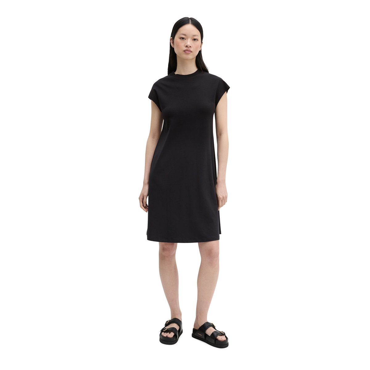 Robe en jersey régulière avec TENCEL™ Modal bleu foncé, MARC O'POLO