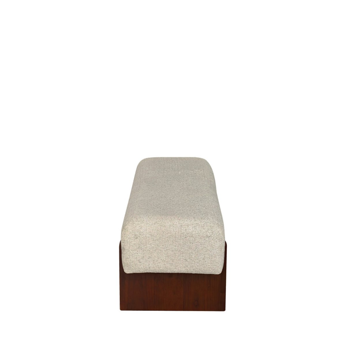 Banc en tissu et bois- SALLY beige, DRAWER