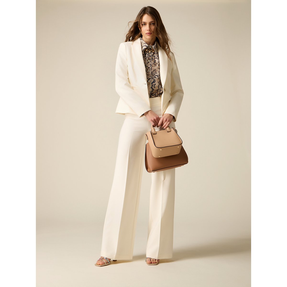 Pantalon palazzo blanc, OLTRE