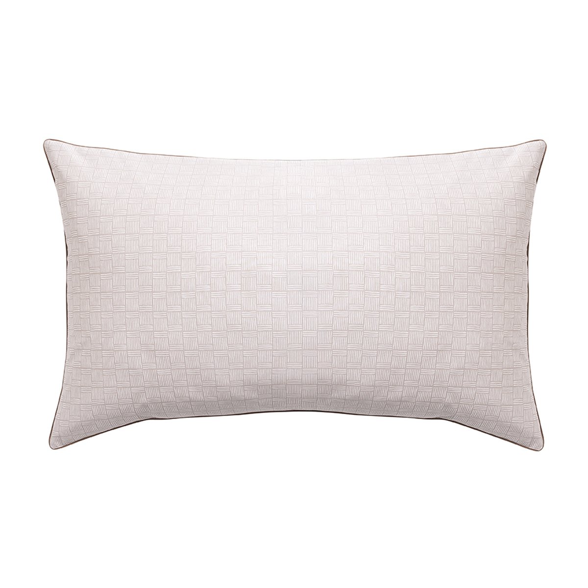 Taie d'oreiller imprimée en percale de coton, GEO MINERAL beige foncé, ESSIX