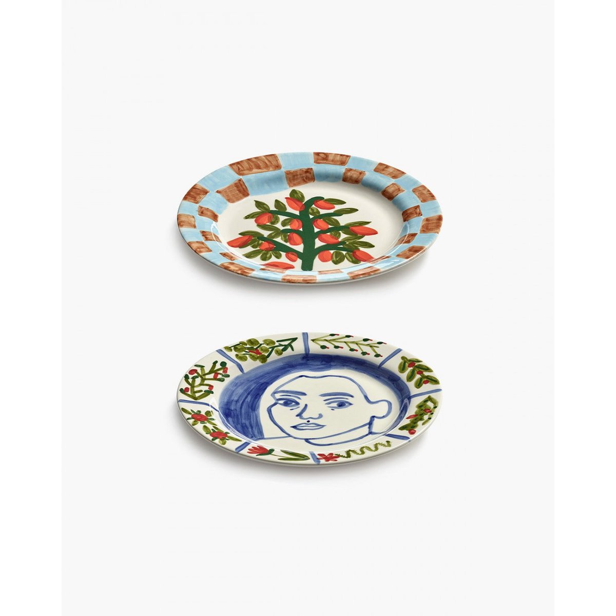 Lot de 2 assiettes Inti Munay multicolore, SERAX