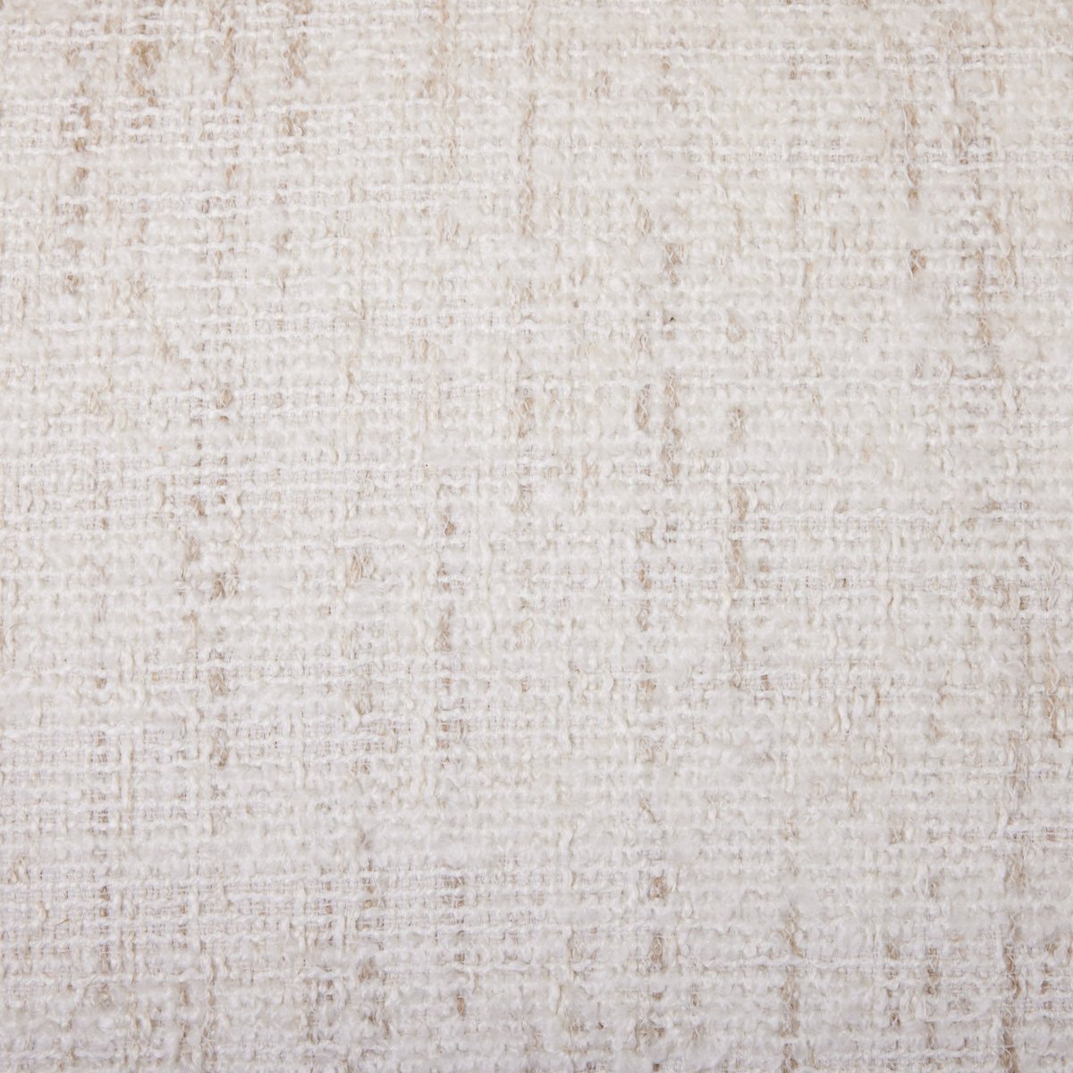 housse de coussin en Jacquard effet tweed bouclé MERYBELLE ivoire, MADURA