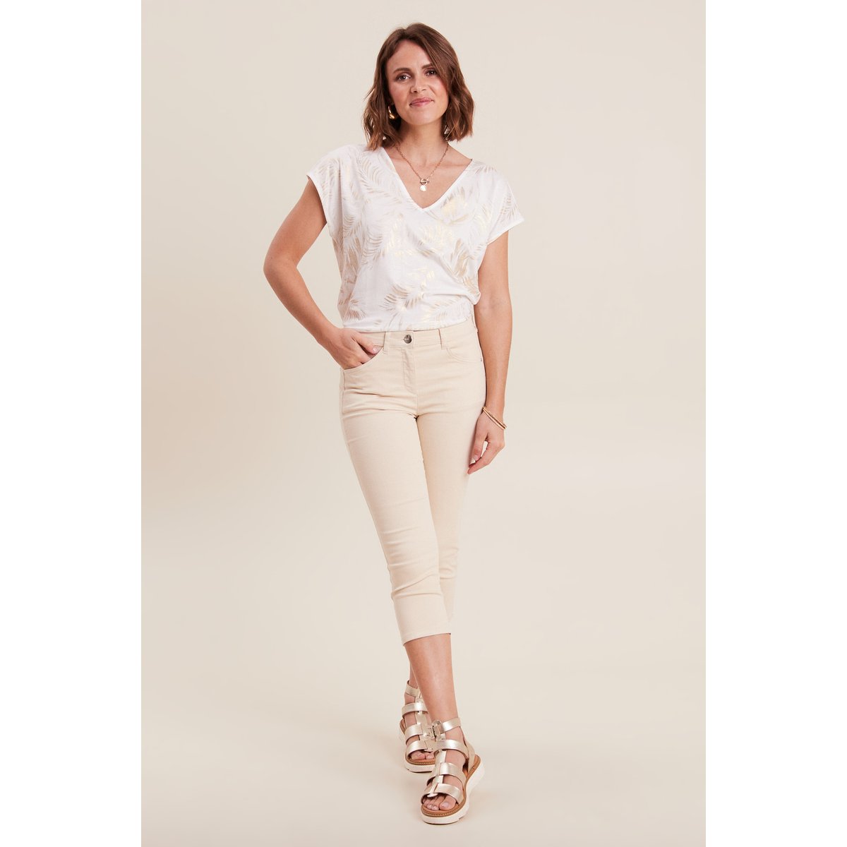T-shirt manches courtes blanc, BREAL