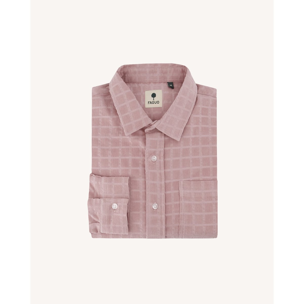 Chemise en velours mauve, FAGUO