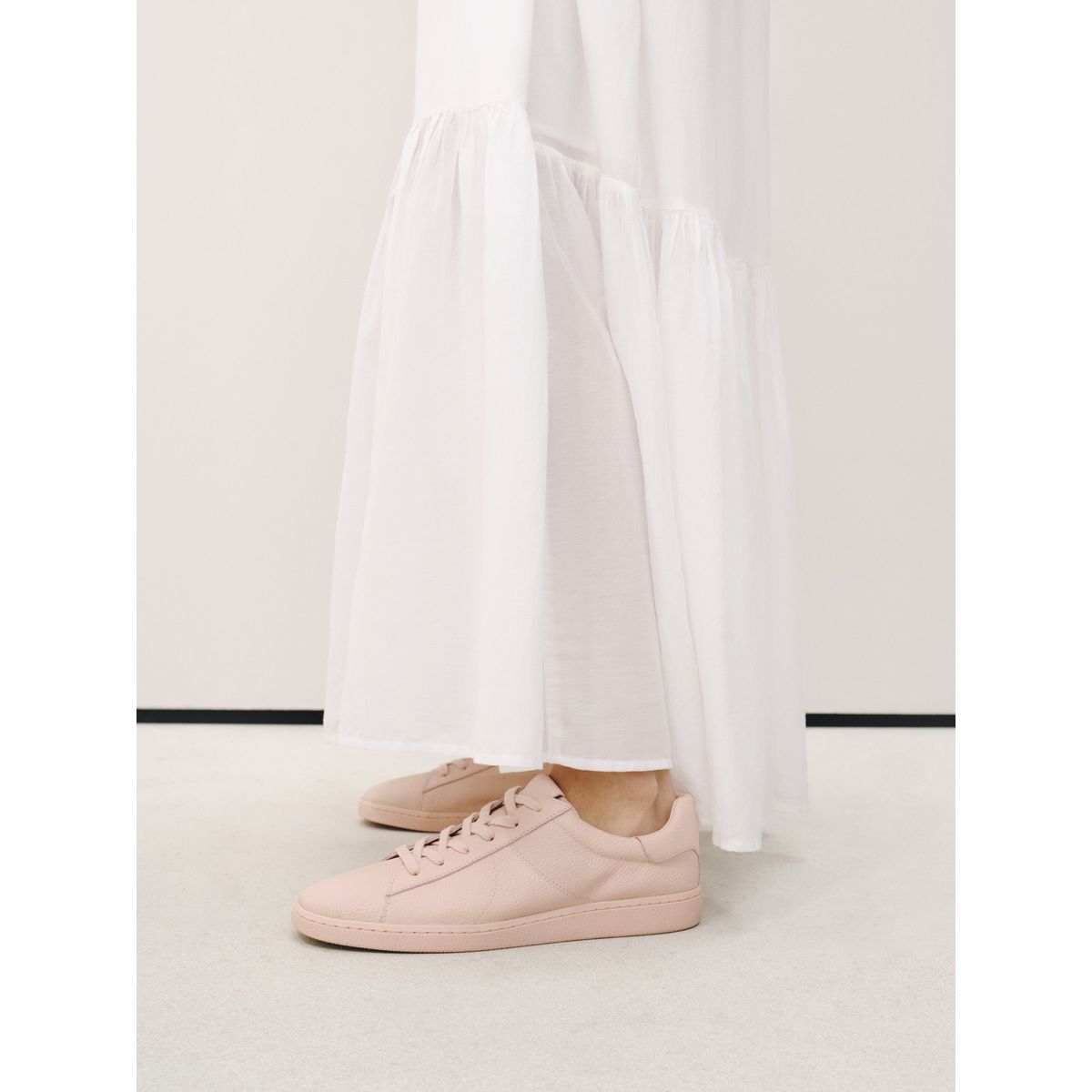 Baskets en cuir à lacets forever comfort® rose, NEXT