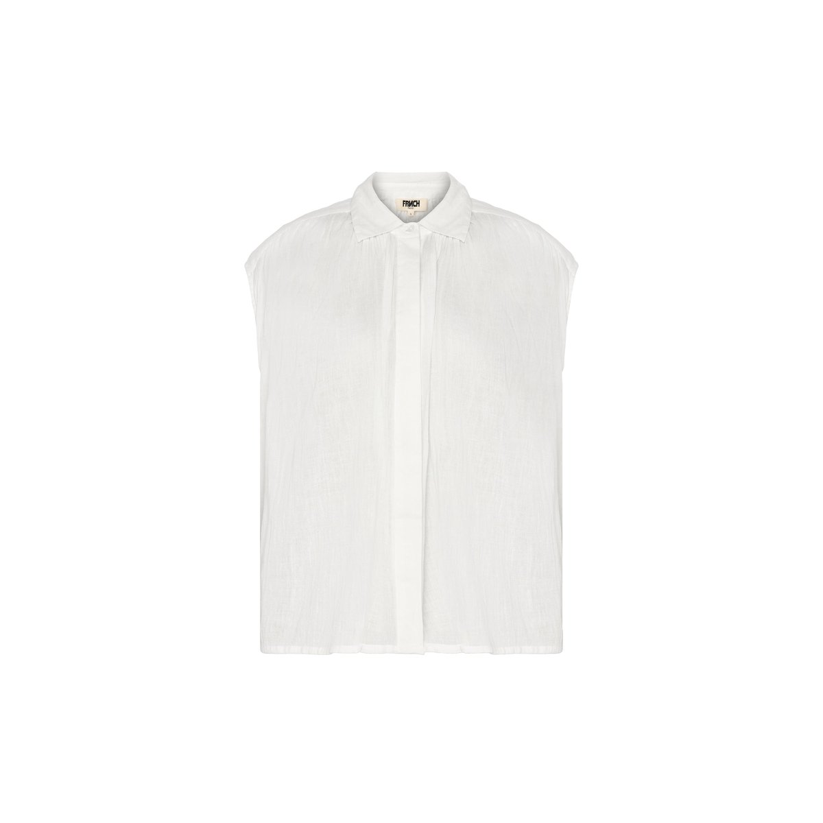 Chemise  en coton PRICILLE blanc, FRNCH