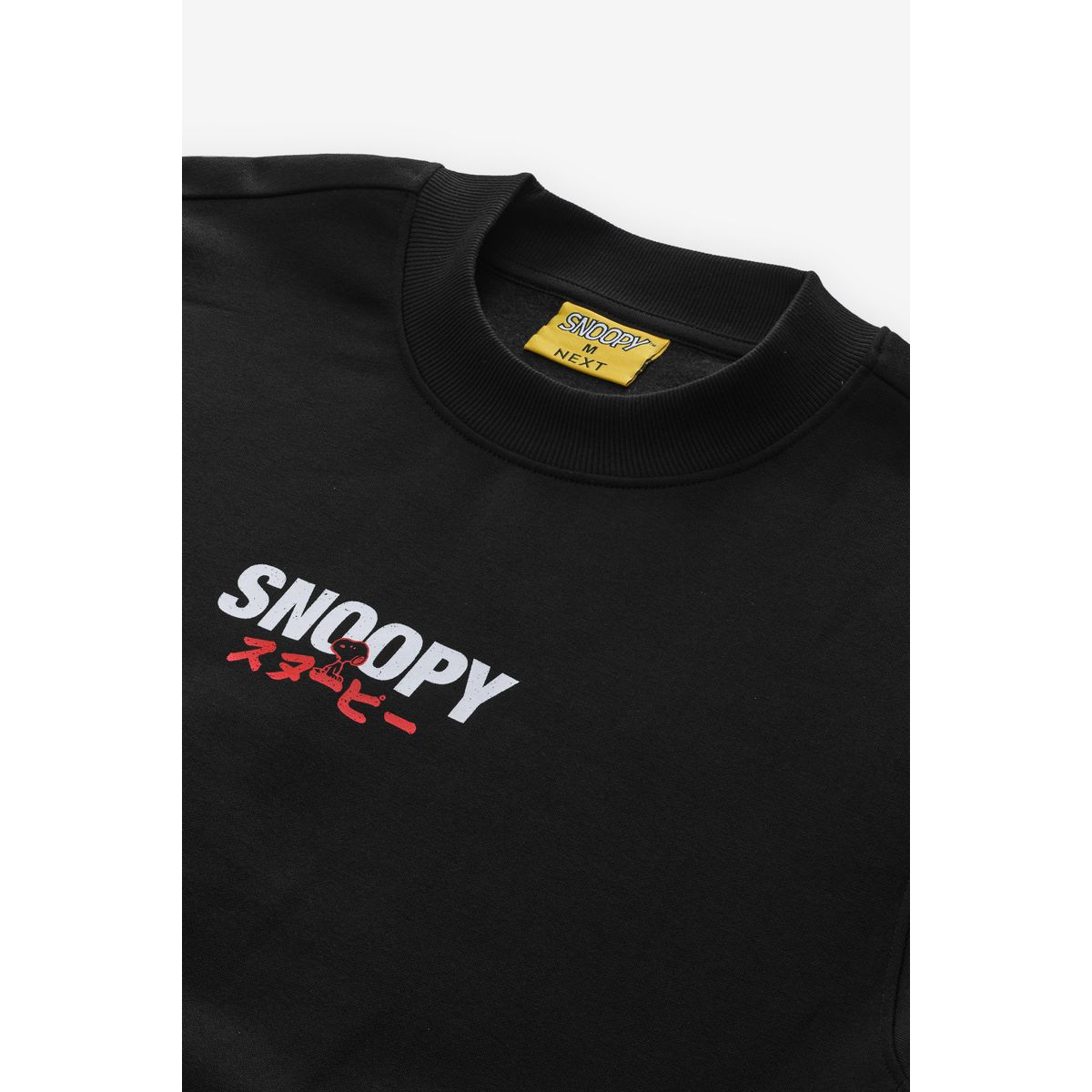 Sweat graphique ras du cou snoopy noir, NEXT