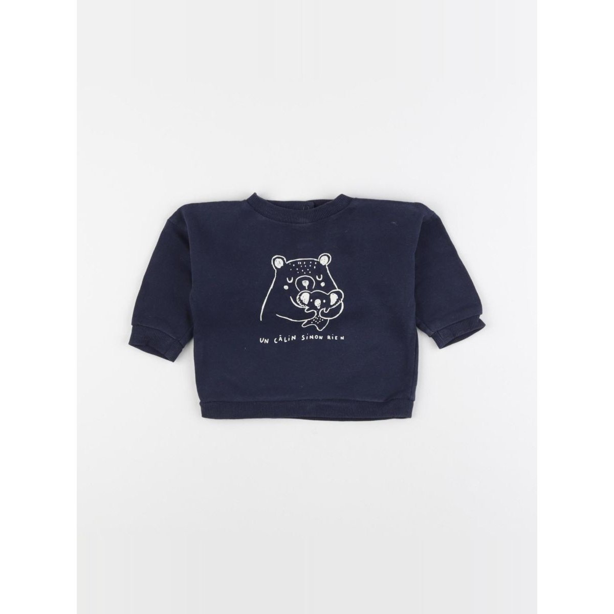 Sweat - Etat satisfaisant bleu, VERTBAUDET