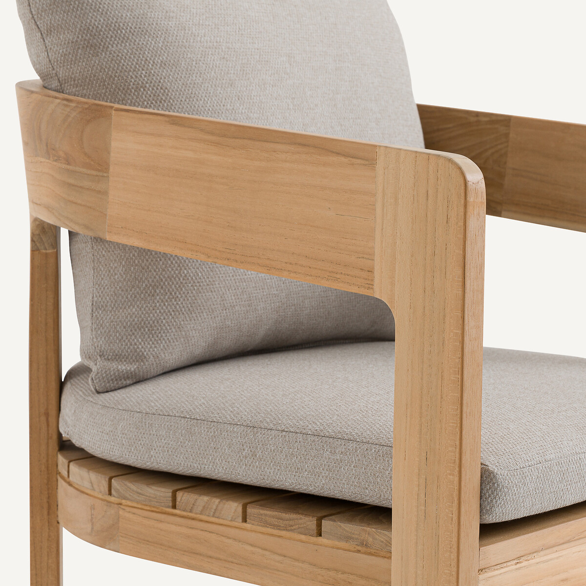 Fauteuil de table en teck, Juanpi naturel, AM.PM