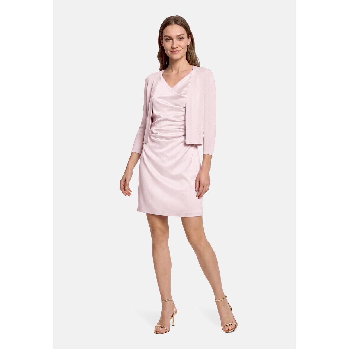 Boléro en maille à manches longues foggy rose, VERA MONT