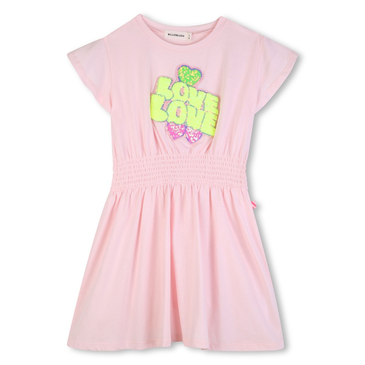 Robe manches courtes baby pink, BILLIEBLUSH