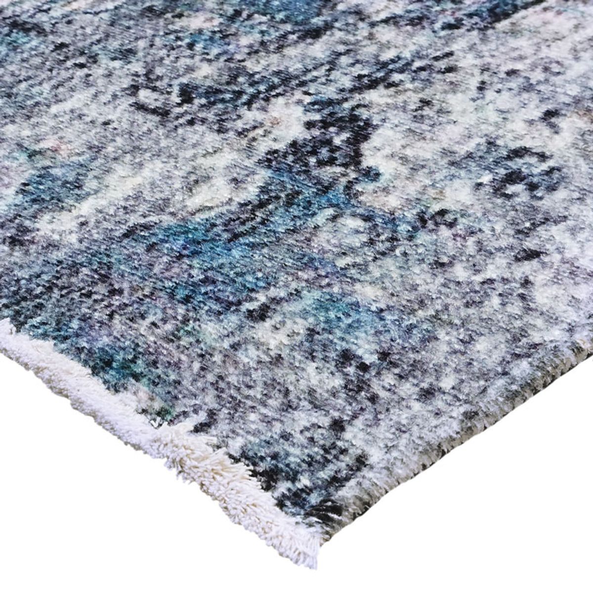 Tapis extra-doux motif abstrait IMPRESSION ART gris, THE DECO FACTORY