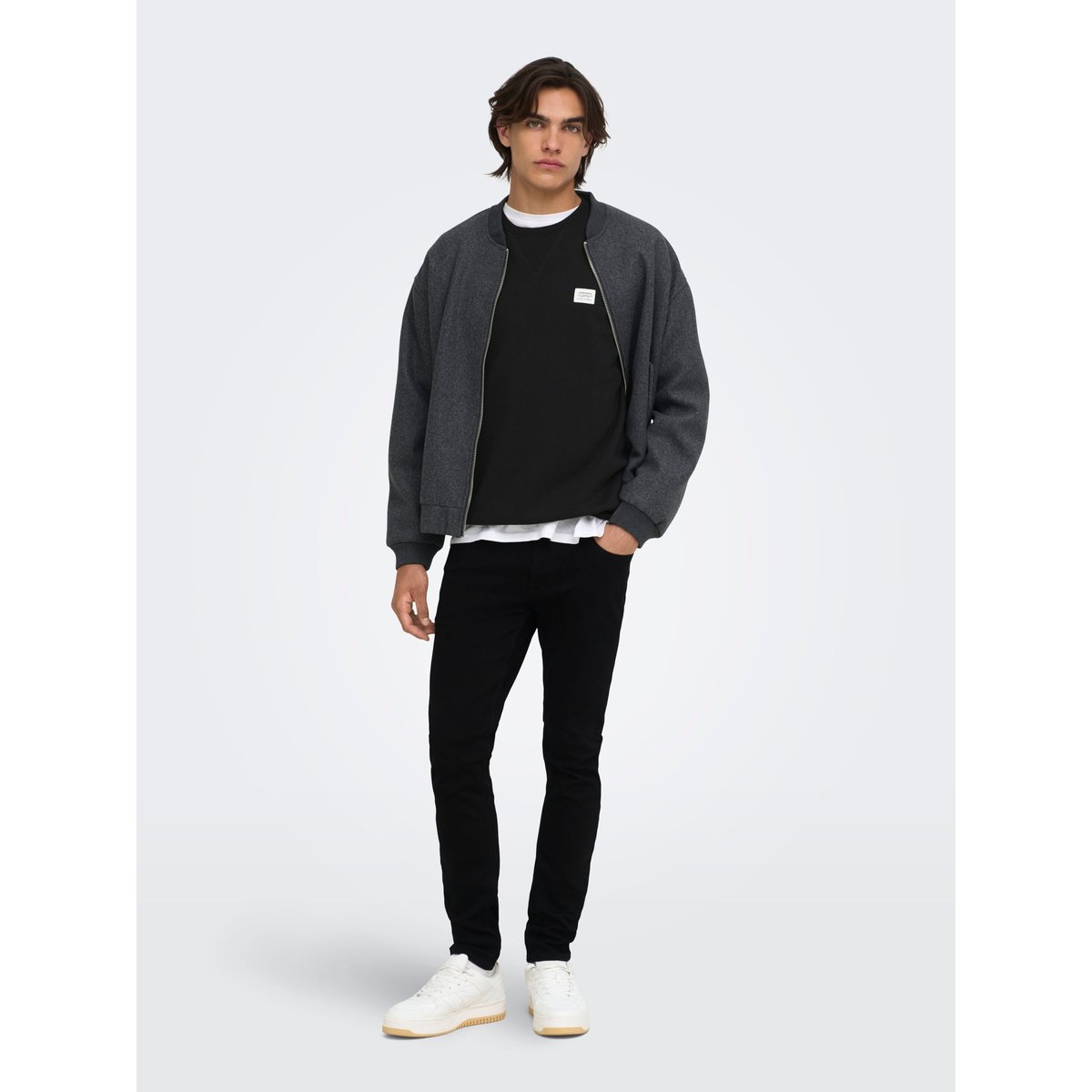 Sweat-Shirt noire - black, ONLY & SONS