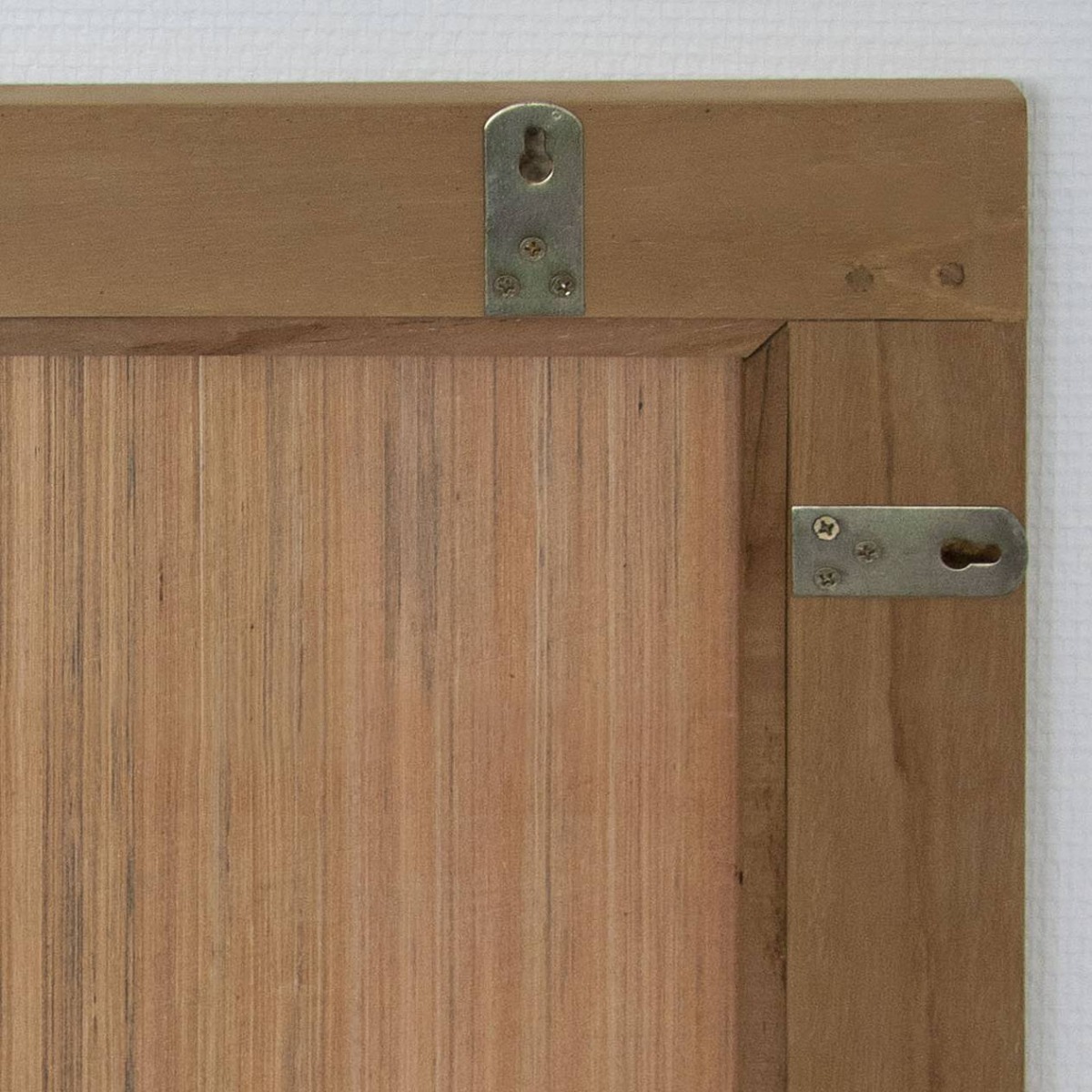 Miroir rectangulaire en teck massif 120 x 70 cm - LAZY naturel, WILDWATER
