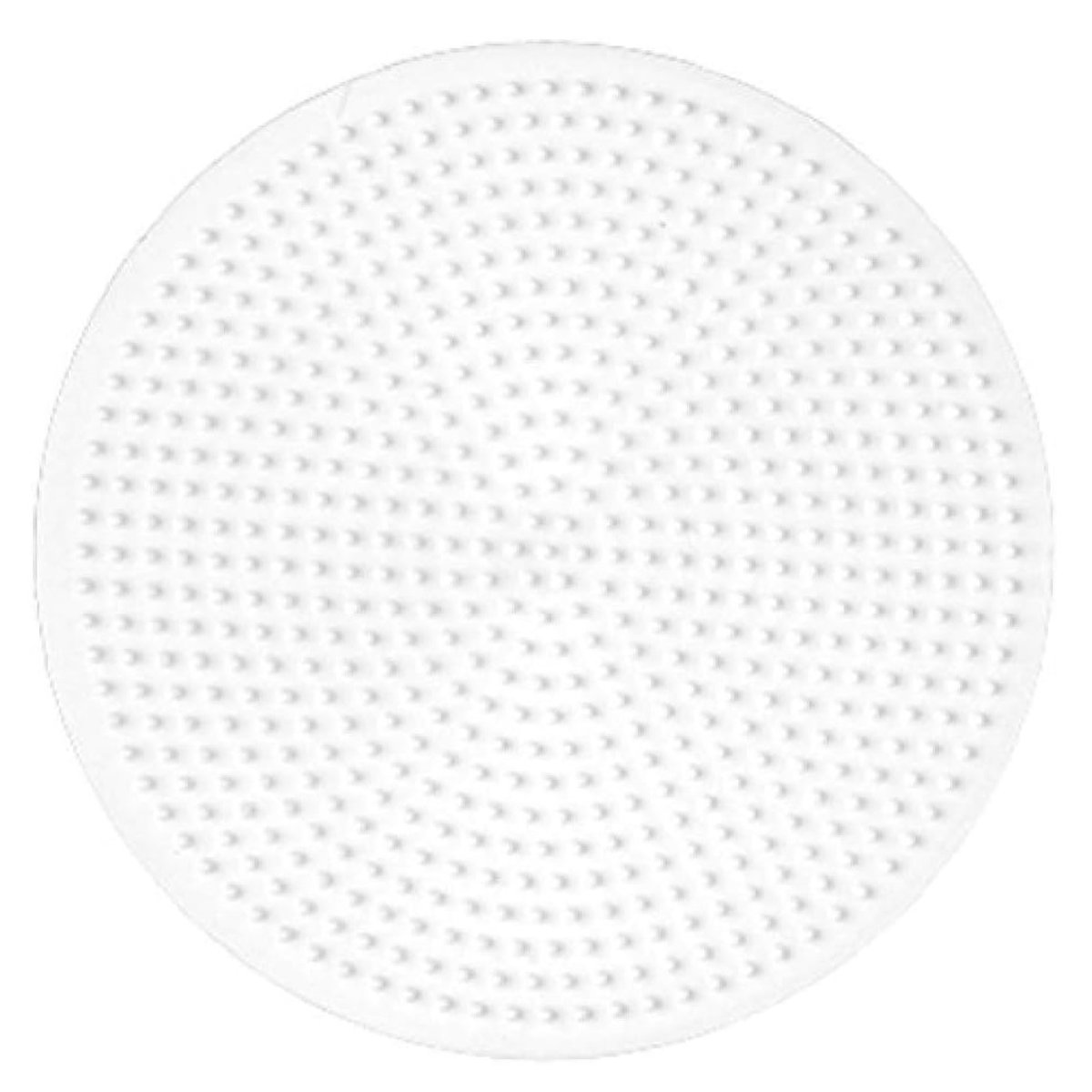 Plaque grande ronde perles plastique Midi blanc, HAMA
