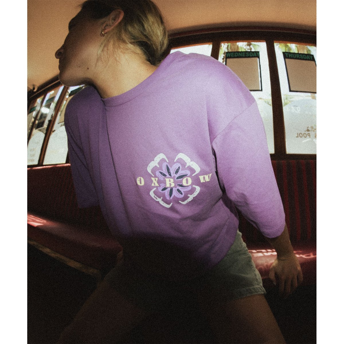 Tee-shirt manches courtes PEACE purple, OXBOW