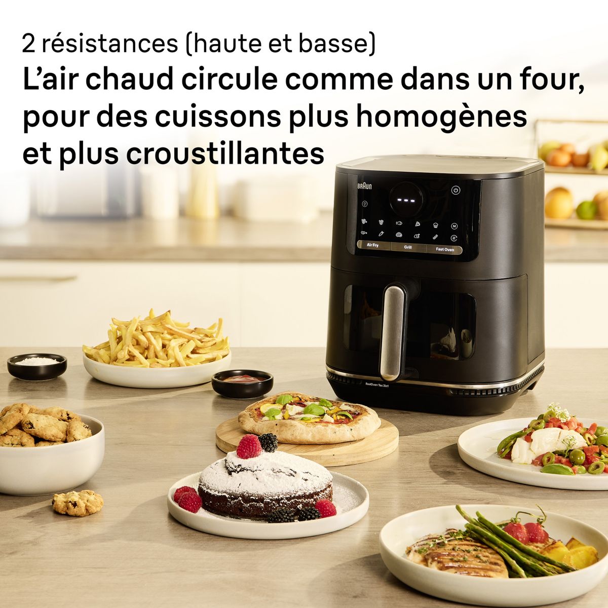 Friteuse sans huile Multifry 5 HF5075IBK couleur unique, BRAUN