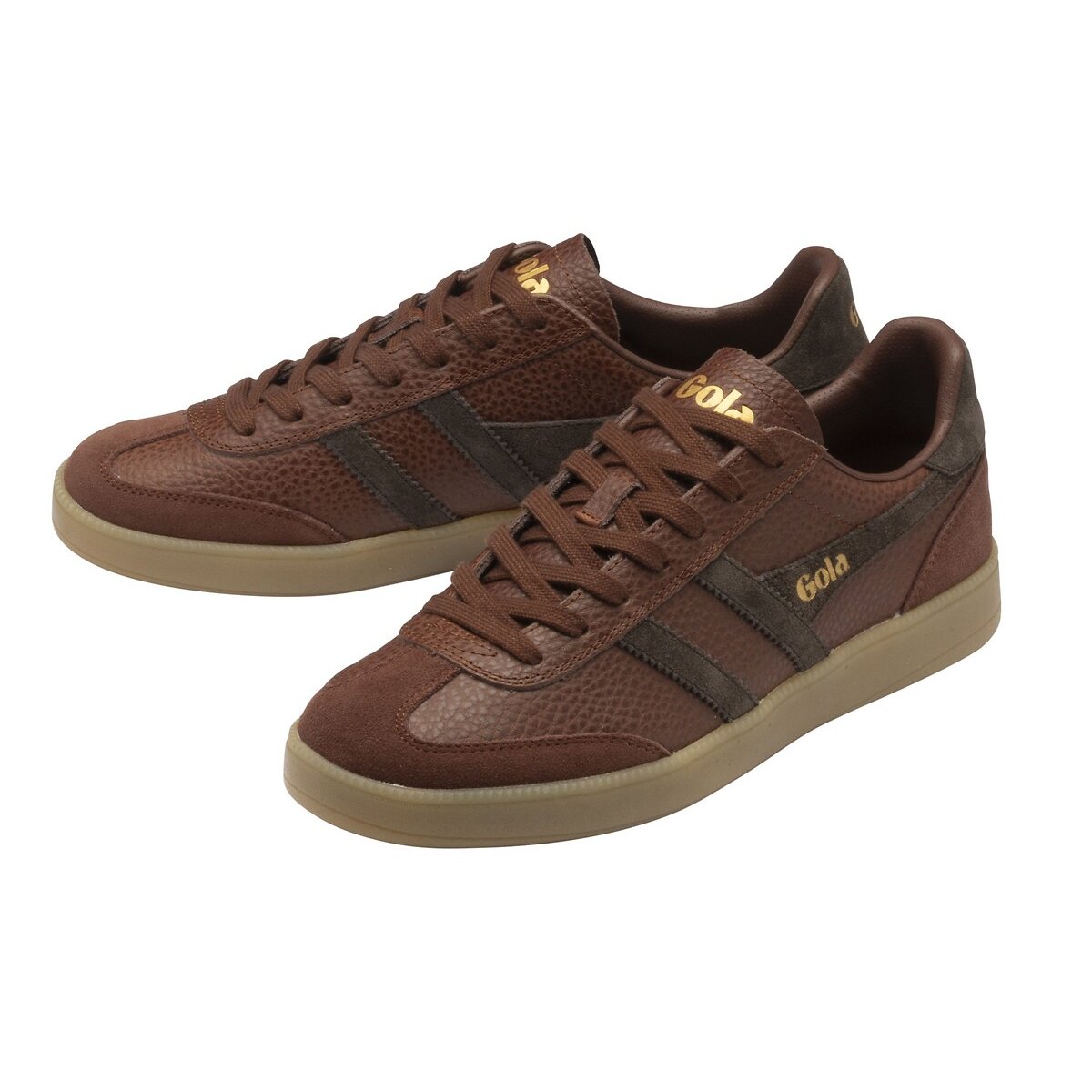 Zapatillas de piel, VIPER SERRA coñac, GOLA