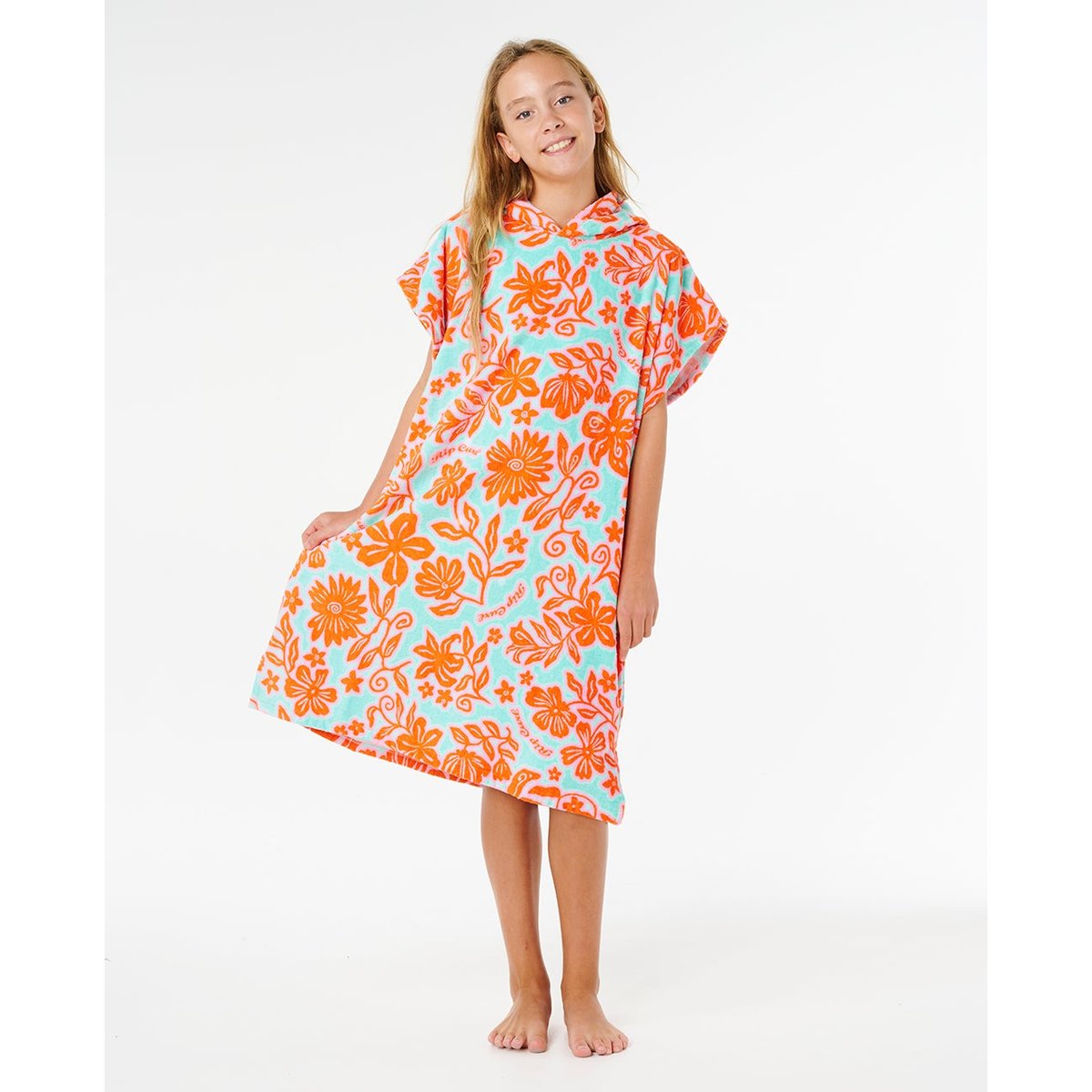 Poncho SURF en coton Mixed Fille sarcelle, RIP CURL