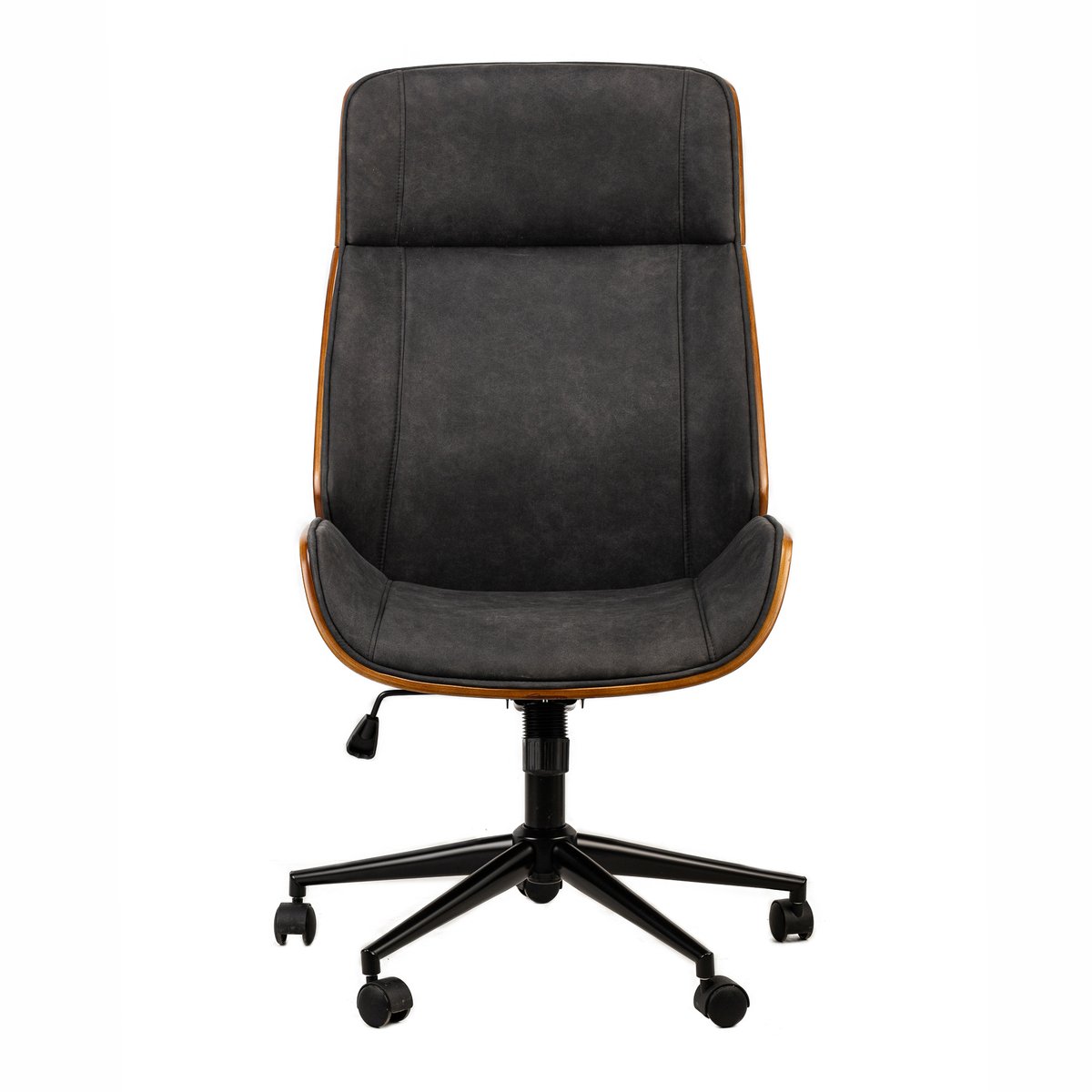 Chaise de bureau en bois, VICTORIA noir, NORDLYS