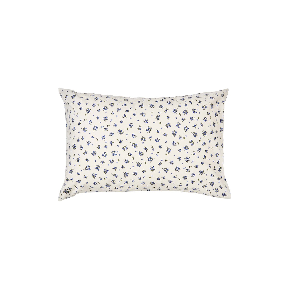 Taie d'oreiller rectangulaire coton Neo kaki myrtille NÉO kaki/myrtille, CARRE BLANC
