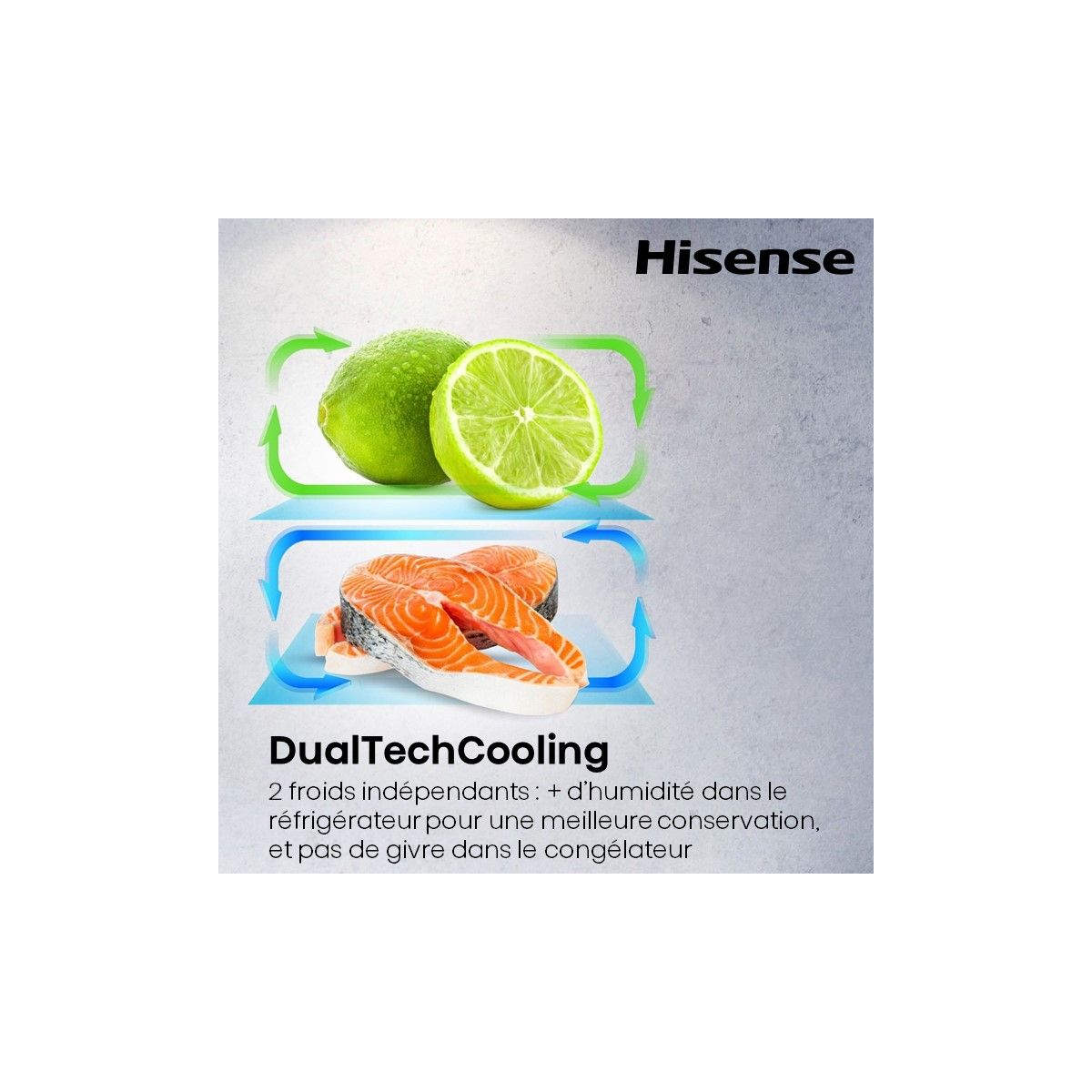 Réfrigérateur multi portes RF815N4SWSE couleur unique, HISENSE
