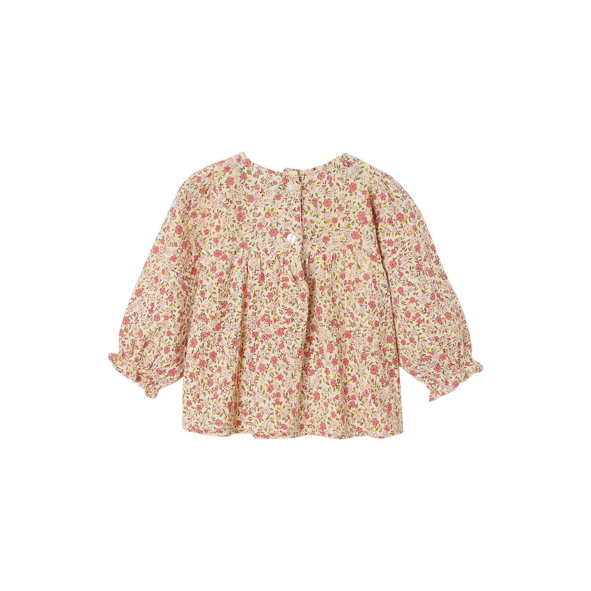 Blouse manches longues écru, VERTBAUDET
