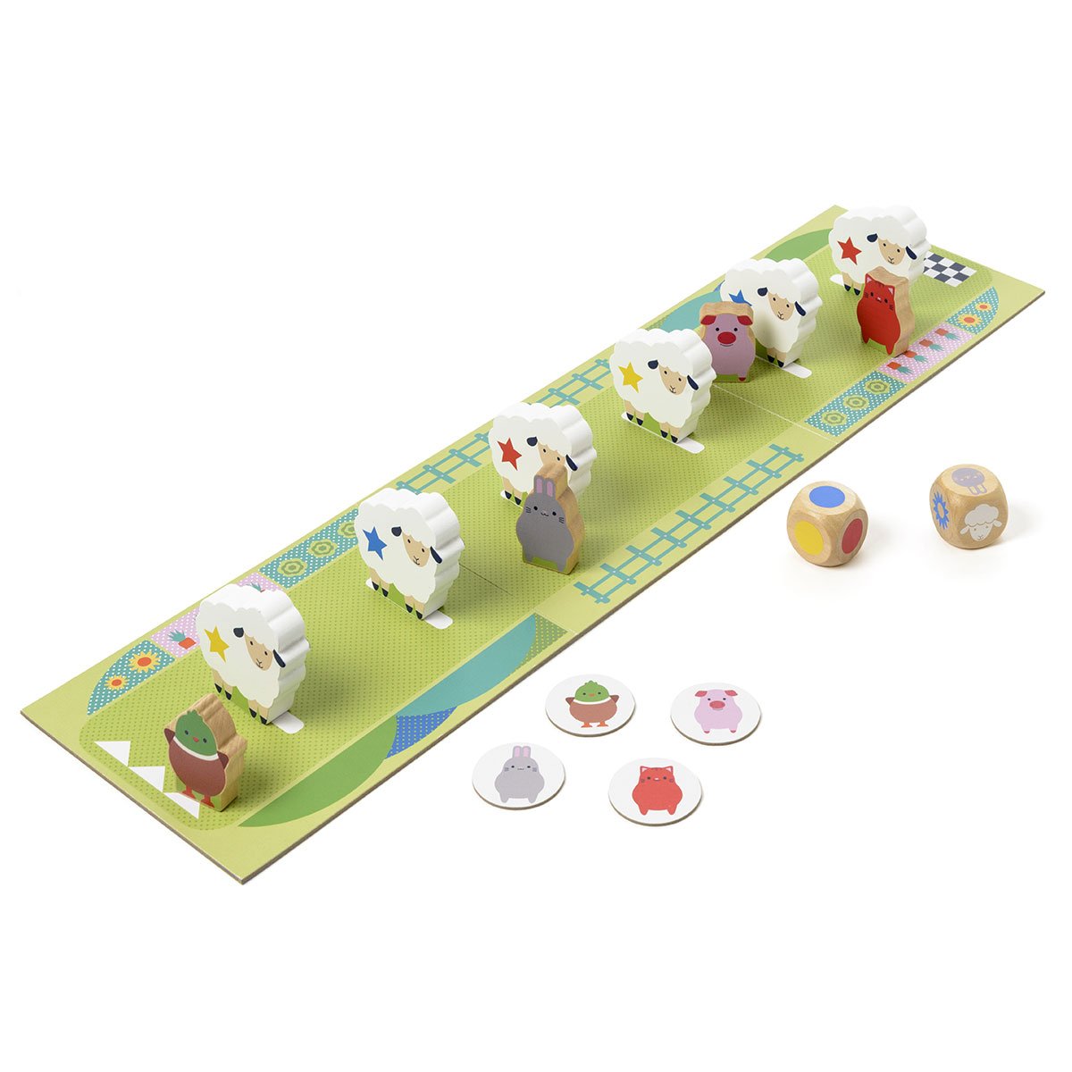 Jeu de société Saute Moutons blanc, OXYBUL