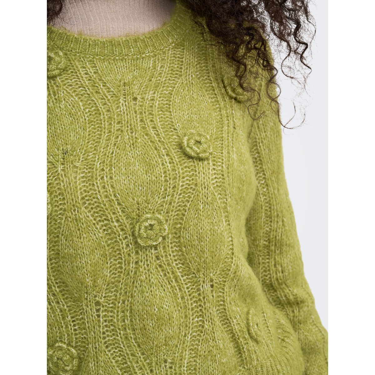 Pull En Maille verte - cardamom seed 1, ONLY