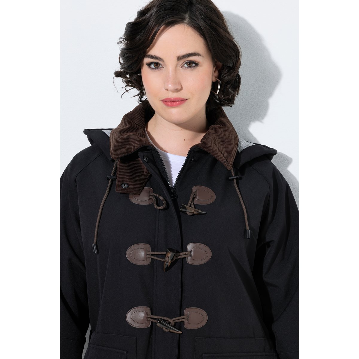 Duffel-coat HYPRAR noir, ULLA POPKEN
