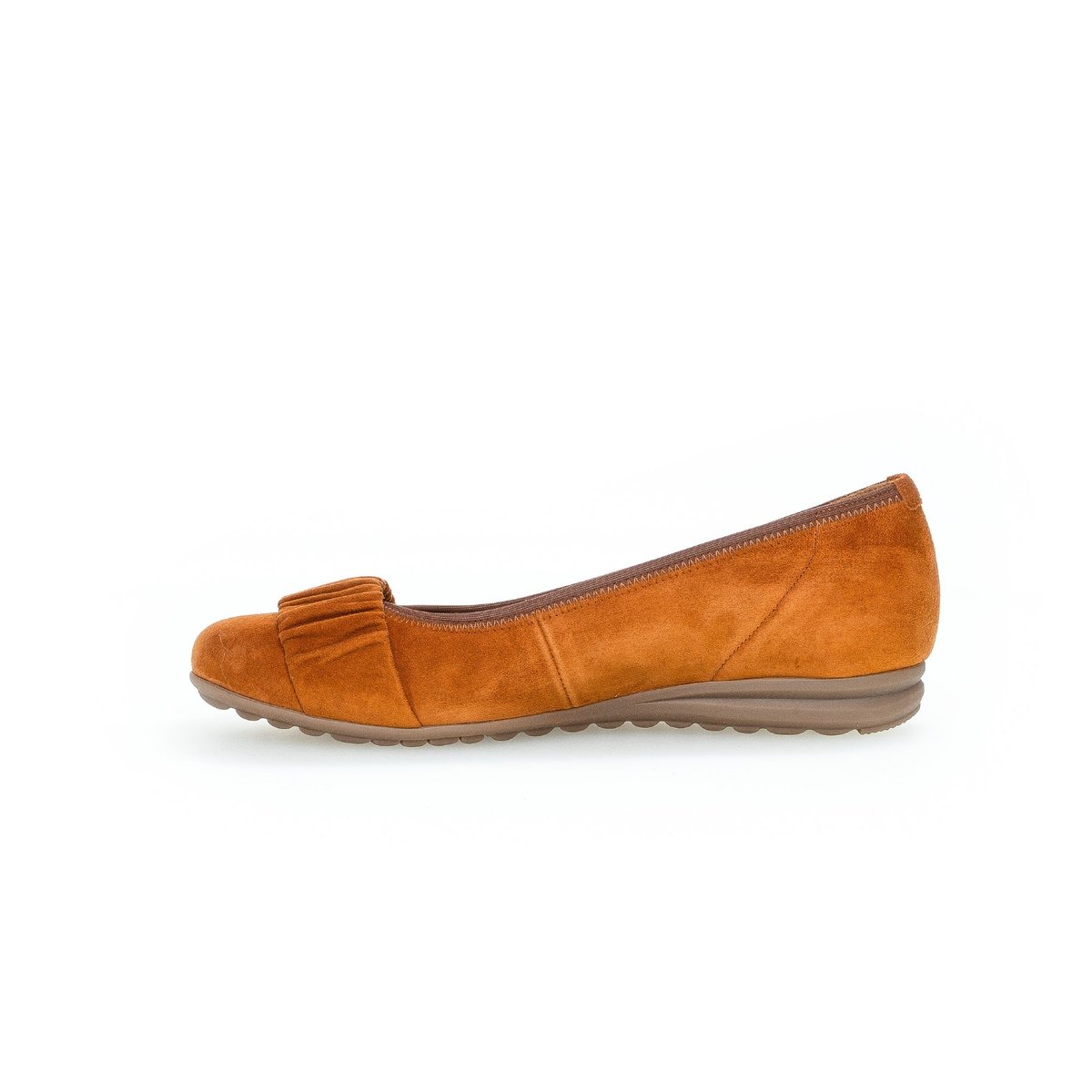 Ballerines en cuir à talon compensé cognac, GABOR
