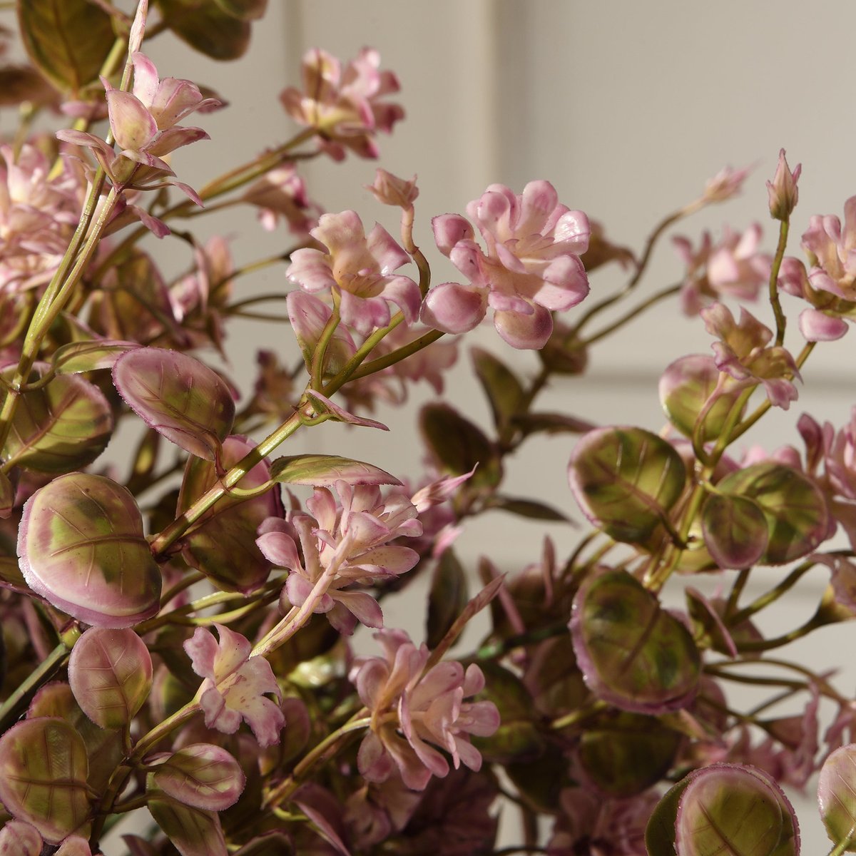 Feuillage avec fleurs artificielles H66 LES ESSENTIELS rose, SIA