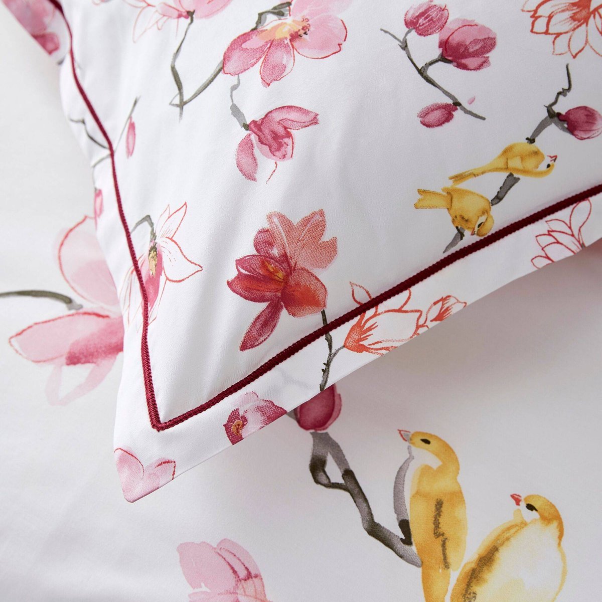 Taie d'oreiller percale - ELIASE ROSE rose, TRADILINGE