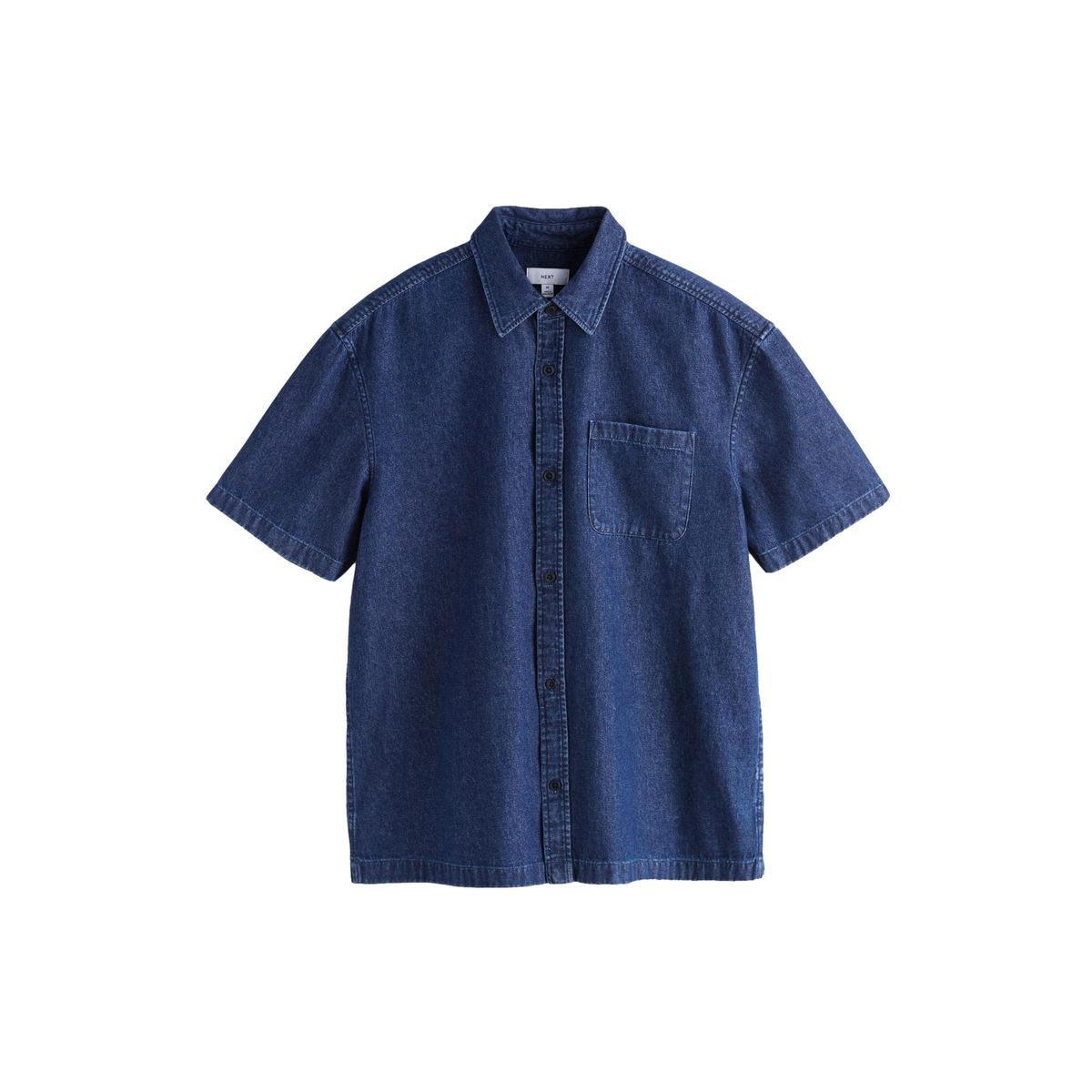 Chemise en denim à manches courtes nirvana bleu, NEXT