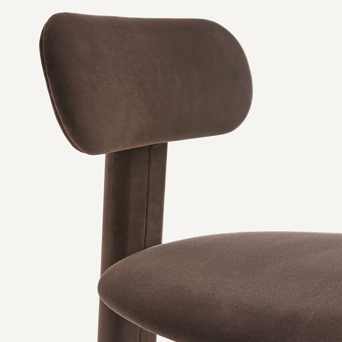 Sedia imbottita in velluto, Marais, design di Emmanuel Gallina marrone, EMMANUEL GALLINA X AM.PM