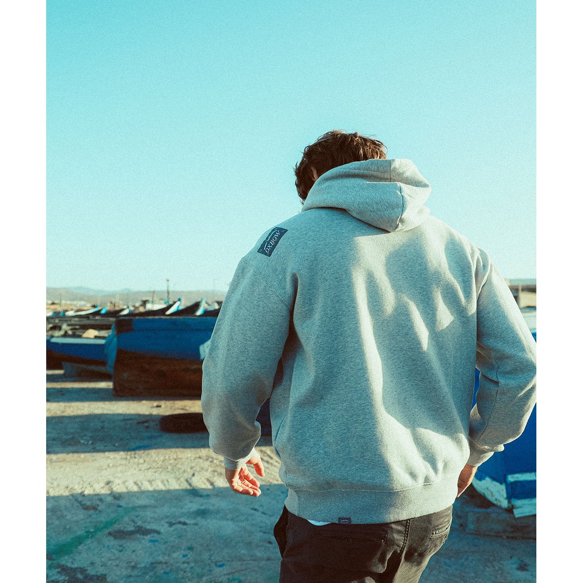 Sweat capuche SEREGOR gris chine, OXBOW