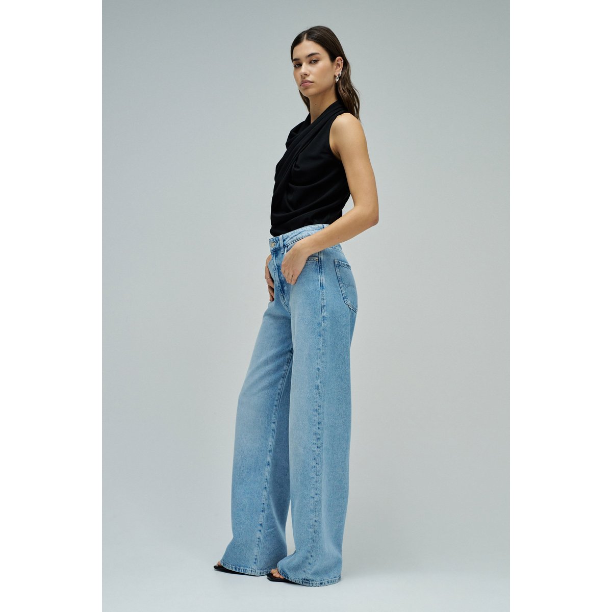 HAUT DRAPÉ blanc, SALSA JEANS