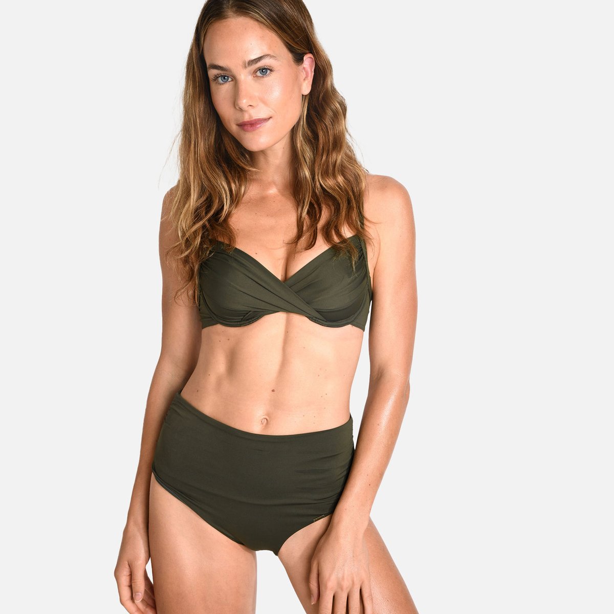 Haut de maillot armaturé Saskia - HERMOSO kaki, LIVIA
