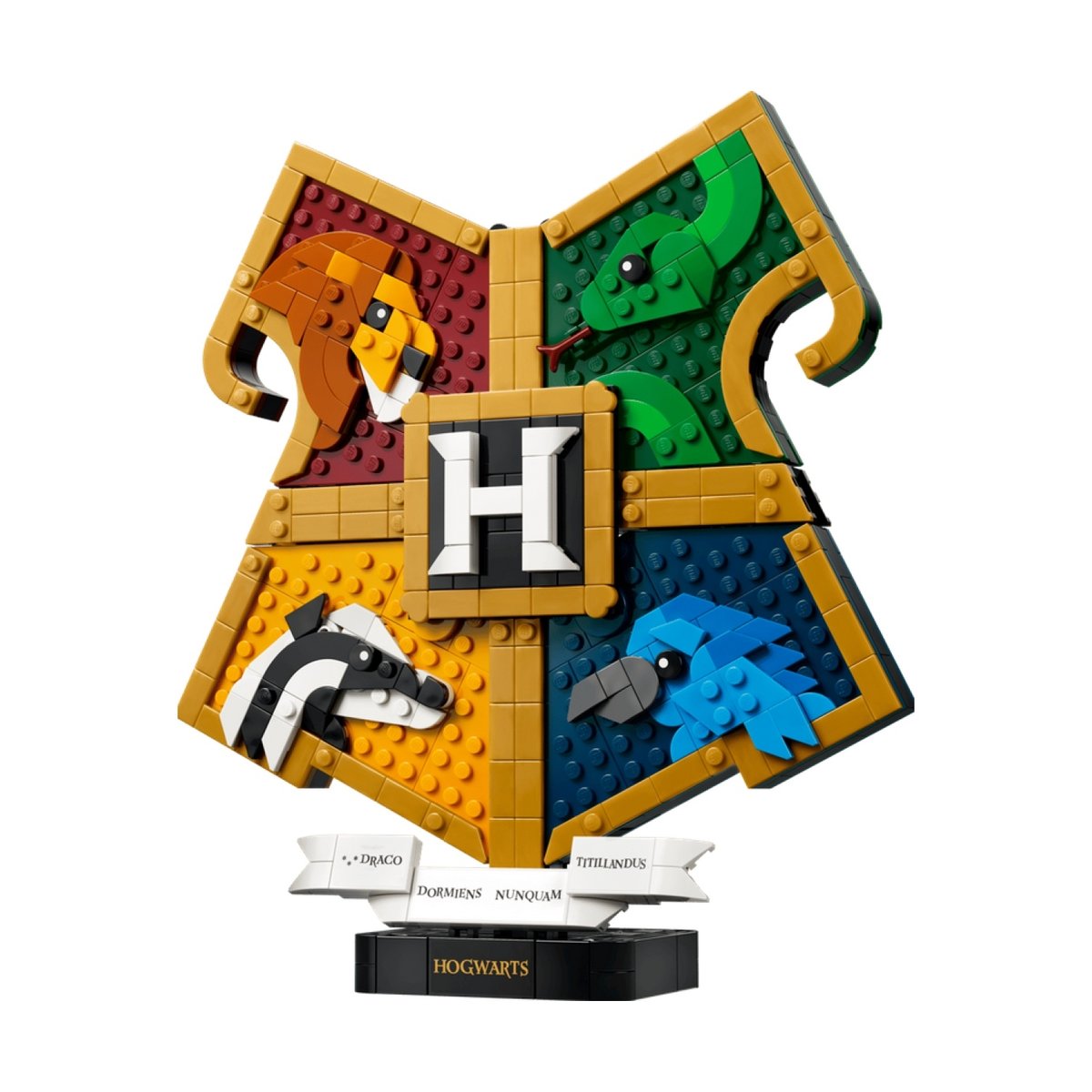 Le blason des maisons de Poudlard multicolore, LEGO