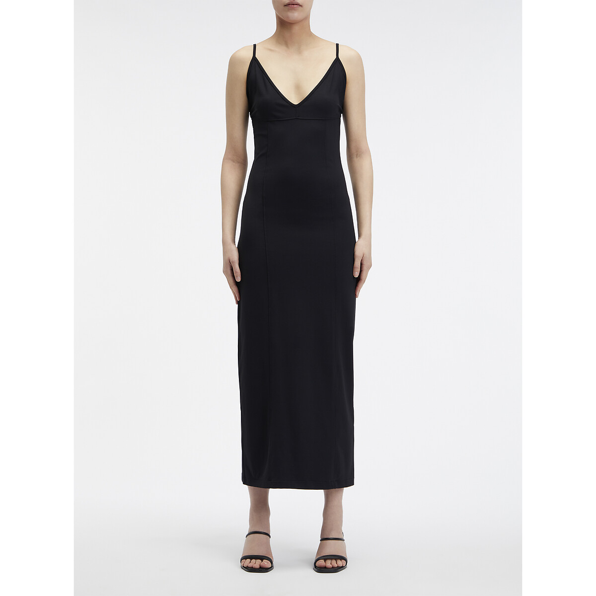 Robe à fines bretelles noir, CALVIN KLEIN