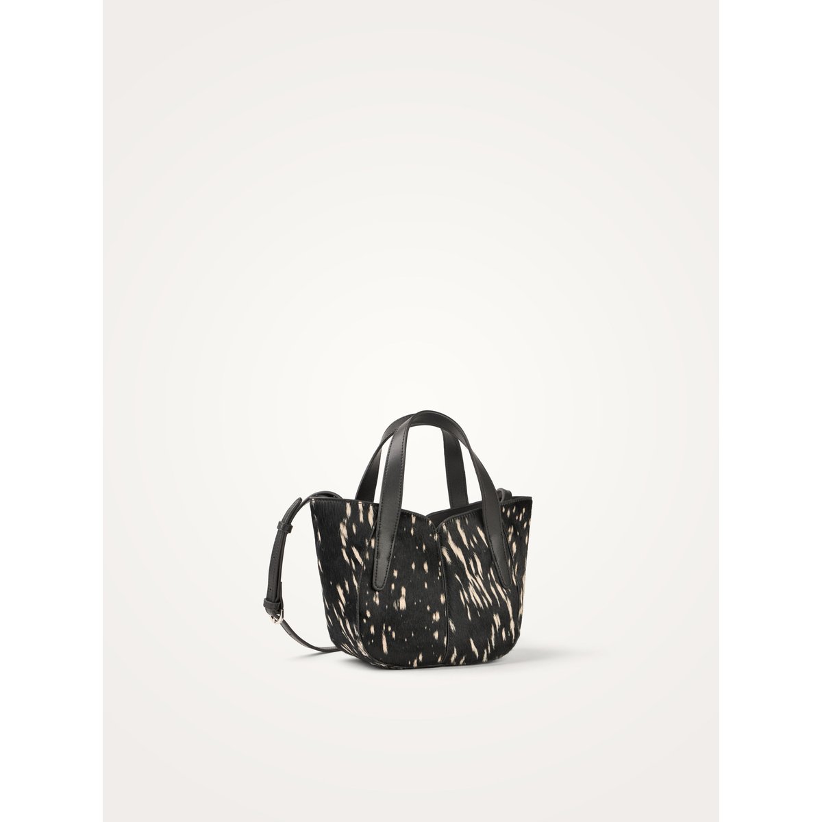 Sac à main avec anses et bandoulière Mini ALTAÏ noir, VANESSA WU