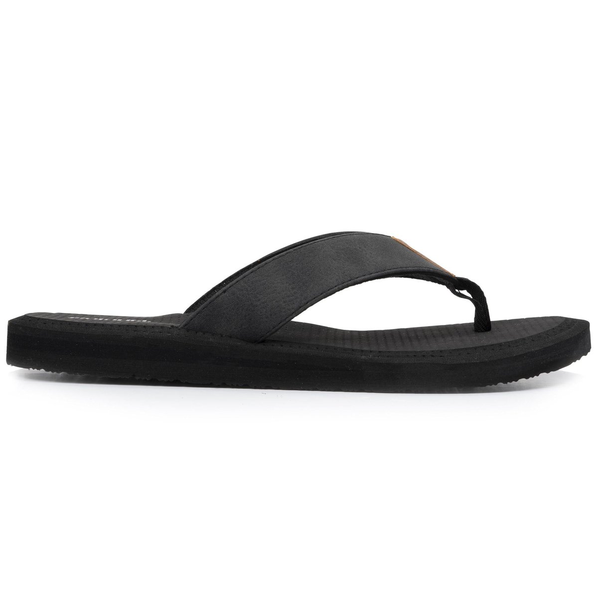 Tongs ultra confortables, tiges larges noir, ISOTONER