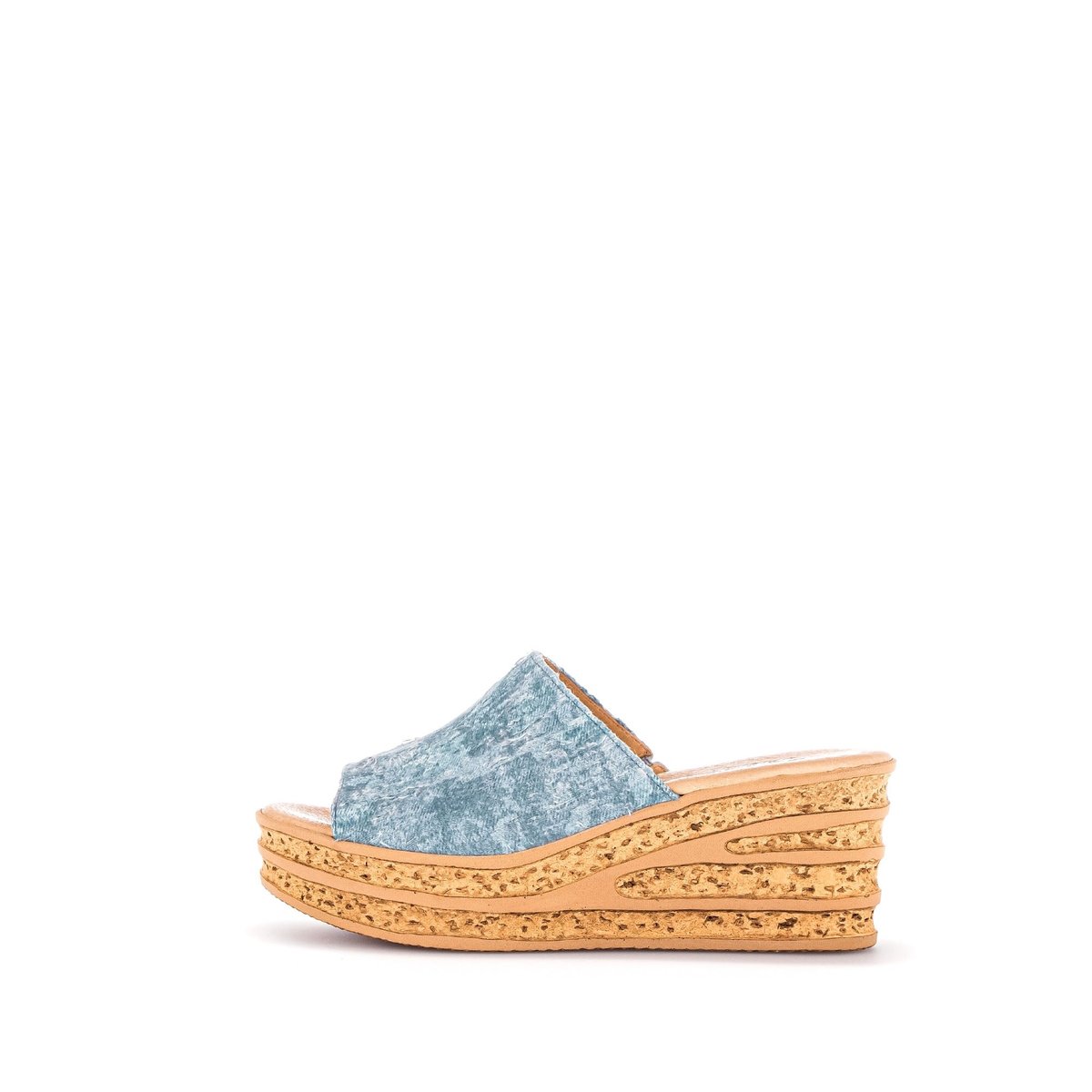 Mules en suède à talon plat jeans, GABOR