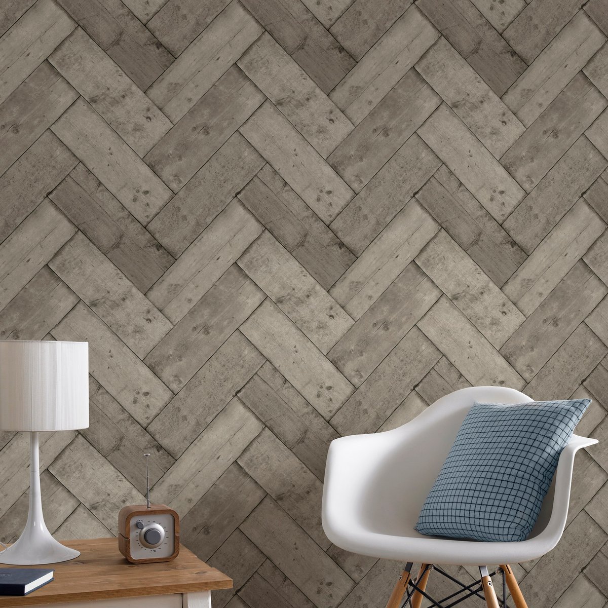 Papier peint Chevrons gris, SUPERFRESCO EASY