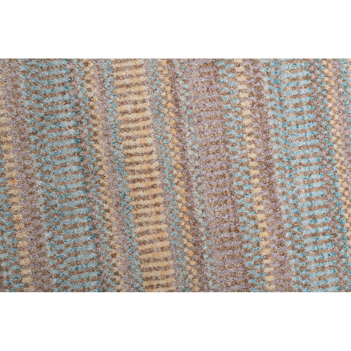 Tapis MYSORE, tufté main, 100% viscose, plat orange multicore, THEKO