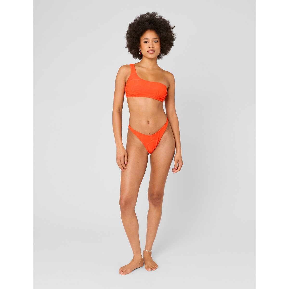 Haut de maillot de bain rouge, BZB