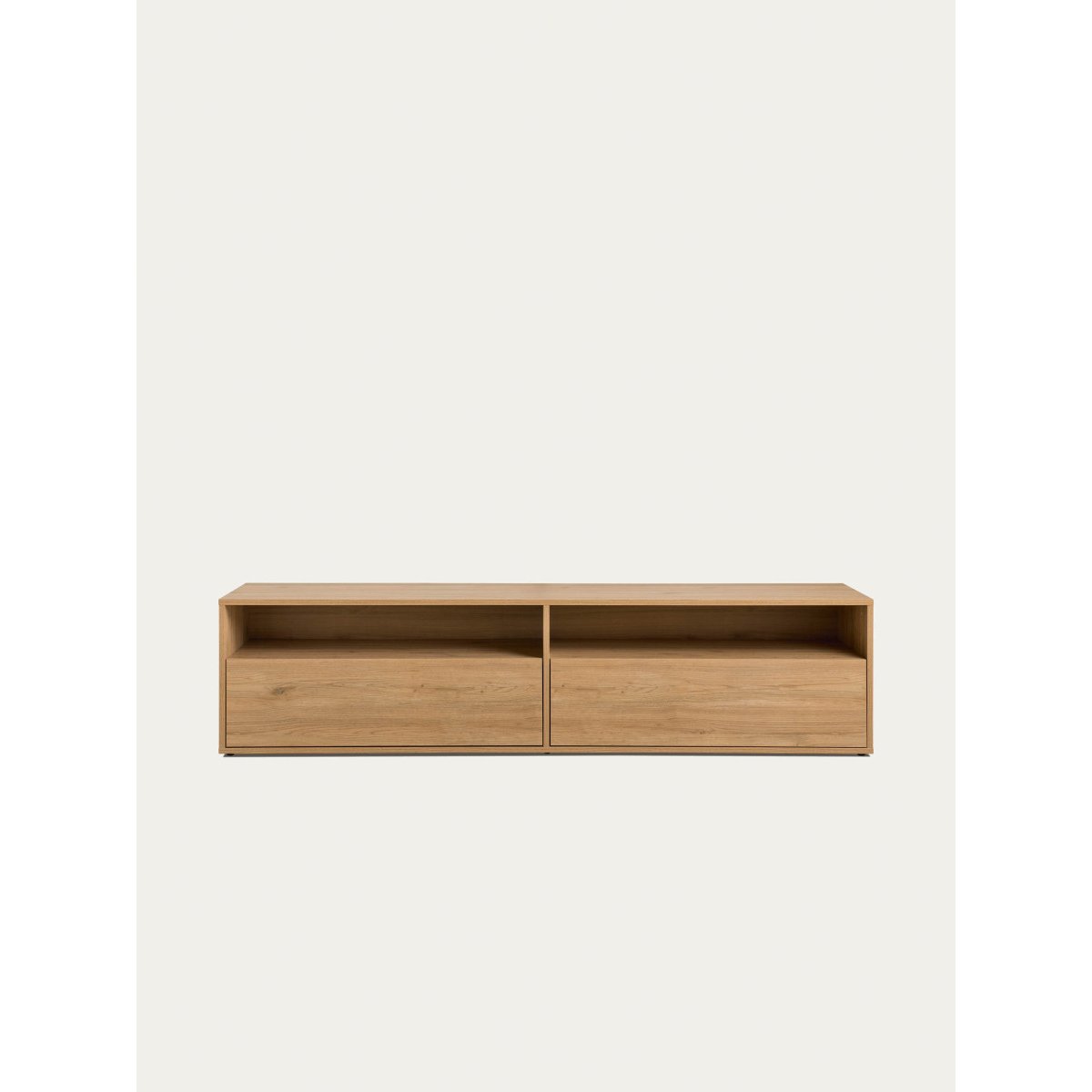 Meuble TV Mélamine - HEGAS beige clair, KENAY