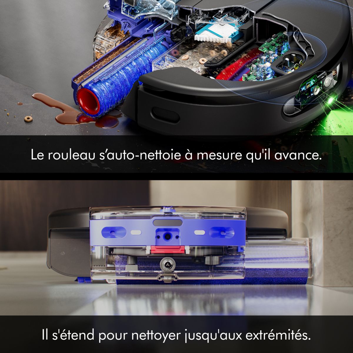 Robot Aspirateur Laveur Spot+Scrub AI couleur unique, DYSON