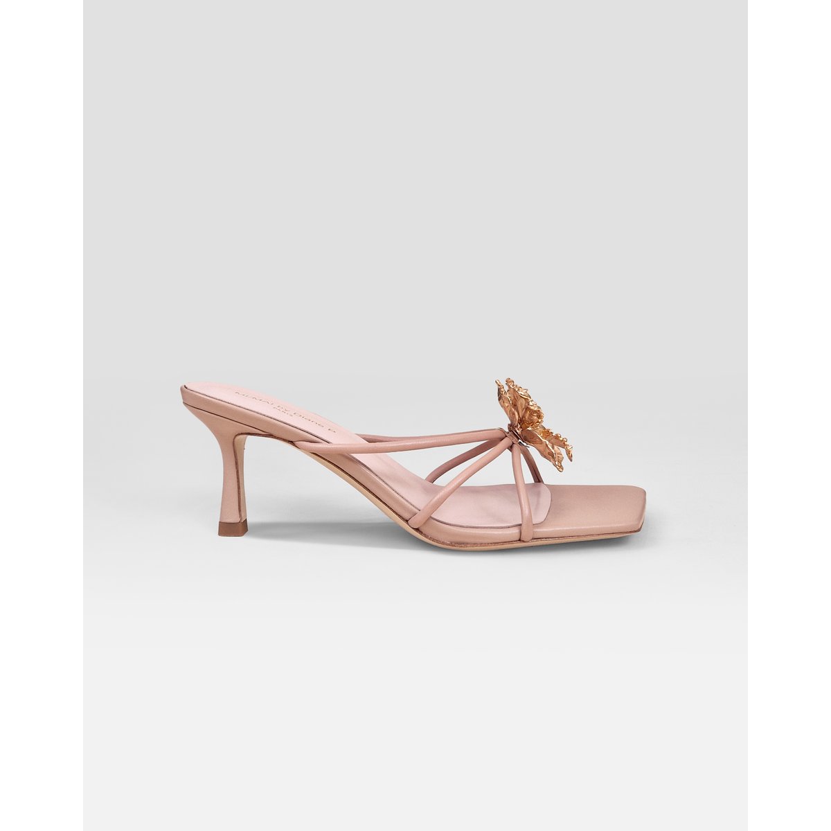 Mules à bout carré et accessoires interchangeables THIRA beige, MI MAI